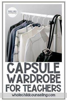 Do you feel like you're constantly dressing for your job? Here's how to curate a teacher or counselor capsule wardrobe so you can feel confident and stylish every day at work. A capsule wardrobe is the perfect way to save time, simplify your life, and get dressed quickly in the morning. Here's how you can create one for teachers or counselors. 
#TeacherWardrobe
#CapsuleWardrobe
#SchoolCounselorStyle Teachers Capsule Wardrobe, Capsule Teacher Wardrobe, Teaching Capsule Wardrobe, Minimalist Teacher Wardrobe, Capsule Wardrobe For Teachers, Teacher Capsule Wardrobe Fall 2024, Teacher Capsule Wardrobe 2024, Teacher Style Teaching Wardrobe, Fashion For Teachers