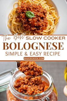 slow cooker Bolognese recipe Crock Pot Bolognese, Slow Cooker Bolognese Recipe, Crockpot Bolognese, Slow Cooker Bolognese Sauce Pioneer Woman, Slow Cooker Spaghetti Bolognese, Bolognese Sauce Authentic Slow Cooker, Slow Cooker Bolognese Sauce, Gluten Free Crock Pot Recipes, Slow Cooker Bolognese