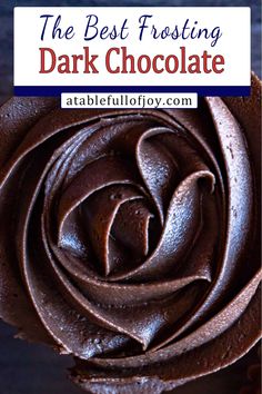 the best frosting for dark chocolate