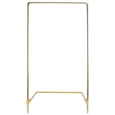 a gold metal rack with two bars on each side and one bar at the top