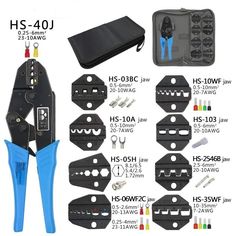 various tools are shown in this diagram for the use of pliers and wire cutters