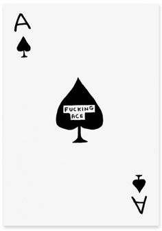 the back side of a playing card with four spades in each hand and five ace