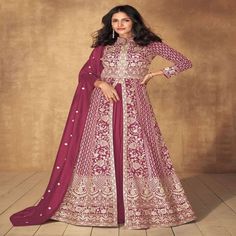 Get ready to slay at any party with these stunning Women's Party Wear Kurta Palazzo & Dupatta sets! Made with Vichitra Silk, these Palazzo Suits come in a beautiful maroon color and are stitched up to size L, XL, XXL (max 44 inches). Perfect for weddings, special occasions, or even casual outings. Made with love in India by Skyview Fashion. #partywear #palazzosuits #womenfashion #indianethnicwear #weddingstyle 💃🏽👑 #eBay #eBayStore #eBaySeller #Women #KurtasKurti #SkyviewFashion #PalazzoSuit Lehenga Kameez, Indo Western Lehenga, Wedding Salwar Kameez, Silk Anarkali, Anarkali Lehenga, Lehenga Suit, Ethnic Gown, Embroidered Anarkali, Lehenga Style