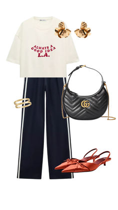 Shop now Mini Bag Outfit, Bag Outfit, Chic Summer Outfits, Stylish Summer Outfits, Gucci Gg Marmont, Gg Marmont, Care Card, Tres Chic