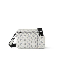 LOUIS VUITTON® - Trio Messenger - White Louis Vuitton Man Bag, Louis Vuitton Bag Men, White Louis Vuitton Bag, Louis Vuitton Trio Messenger, Monogram Jacket, Sac Louis Vuitton, Small Coin Purse, Trunk Bag, Monogram Pattern