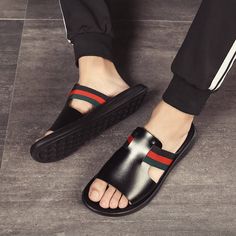 Palm Slippers, Mens Sandals Fashion, Slippers For Men, Mens Leather Sandals