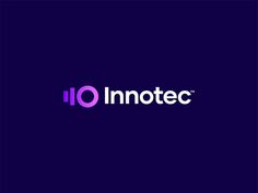 the logo for innotec is shown on a dark purple background with pink letters