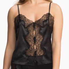 Savage X Fenty Lace Camisole Nwot Also Selling Matching Satin Skirt On My Page Not Included!! Make A Bundle To Save!! Black Sleep Top With Built-in Bra, Black Spaghetti Strap Top For Sleep, Night Camisole Tops With Built-in Bra, Black Cami Tank Top For Daywear, Camisole Tops With Built-in Bra For Night, Camisole Tops With Built-in Bra, Sleeveless Lace Camisole For Night, Black Cami Top For Daywear, Black Cami For Daywear