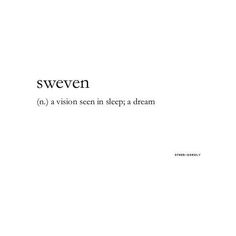 the words are written in black and white on a sheet of paper that says, sweven