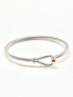 Free shipping in a box w free polish cloth. Solid sterling silver w rhodium gold ball that hooks. (available in all silver too) Ships out next business day. One of our more popular bracelets. Michaels located in Provincetown for over 15 years. Free size exchange if returned unworn. SIZE HINT: 6.5 for petite adult wrist, 7 is average size and so on. Handmade on Cape Cod. Adjustable Sterling Silver Hook And Links Bracelet, Cape Cod Bracelet, Cape Cod Jewelry, Popular Bracelets, Box Top, Top Seller, Cape Cod, Free Size, 925 Silver