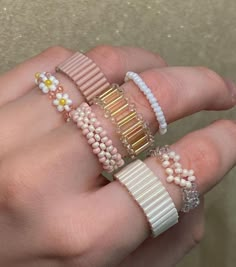 Simple Bright Makeup, Beaded Rings Tutorials, Cincin Diy, Anting Manik, قلادات متدلية, Write Articles, Diy Friendship Bracelets Patterns