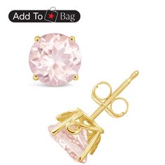 in stock Classic Earrings, Clothes Shopping, Morganite, Shopping Outfit, Pick Up, In Store, Buy Online, Yellow Gold, Stud Earrings