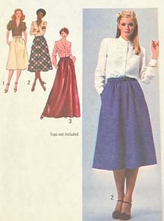 Rare - OOP  Still in original packaging.  Vintage Simplicity Pattern 7015 Misses' Bias Skirts in Three Lengths and Tie Belt Misses' Sizes 16 Copyright 1979 Misses Bias Skirt in Three Lengths and Tie Belt:  Skirt gathered to waistband, pockets in side seams, has opening concealed in left pocket, top-stitching and tie belt. V. 1 is approximately 2 3/4" shorter than view 2. V. 2 is regular length. V. 3 is long length. PATTERN CONDITION PARTIALLY CUT/COMPLETE INSTRUCTIONS INCLUDED Top Tips for Using Vintage Patterns 1. Early patterns may not have any markings, limited instructions and are often one size so are more difficult to use than modern patterns. 2. All Patterns have been previously owned so even new uncut / unused patterns may have damage to the envelopes. 3. Cut Patterns may have been Simplicity Patterns Vintage, Bias Skirt, Belt Skirt, Simplicity Patterns, Pocket Top, Belt Tying, Modern Pattern, Top Stitching, Top Tips