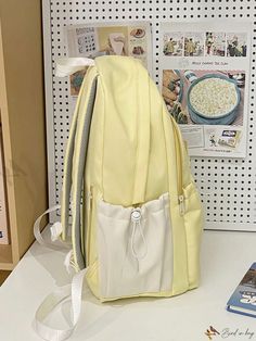 Bird in Bag - Perfect Fit Backpack For Female College Students Yellow Student Backpack For Back To School, Yellow School Backpack With Pockets, Trendy Yellow Student Backpack, Yellow Softback Backpack For Back To School, Yellow Backpack For Everyday & Back To School, Yellow Student Backpack With Adjustable Strap, Yellow Large Capacity Standard Backpack, Classic Backpack, Bird In Bag