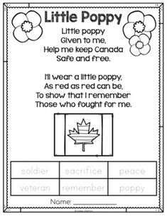 a little poppy poem for children to read