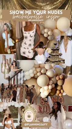 SHOW ME YOUR NUDES ✨🤎 How cute is this neutral bachelorette theme? Who is using this theme in 2024? Bachelorette in Savannah, GA | Bachelorette in Jacksonville, FL | Bachelorette in St. Augustine, FL Soft Bachelorette Party, Neutral Hens Party, Neutral Aesthetic Bachelorette, Bachelorette Gold Theme, Neutral Color Bachelorette Theme, Neutral Hen Party Theme, Bach Party Color Scheme, Bachelorette Party Outfits Group Funny, Bachelorette Party Themes Neutral