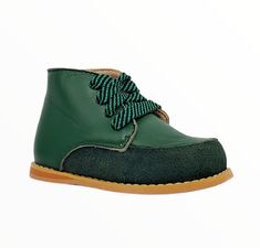 Fitted Lace-up Boots With Rubber Sole, Classic High-top Lace-up Boots, Fall Lace-up Boots With Rubber Sole For Derby, Fall Wingtip Lace-up Shoes With Stitched Sole, Rubber Sole Lace-up Boots For Walking, Green Leather Shoes With Leather Sole For Fall, Green Oxfords With Rubber Sole And Plain Toe, Green Cap Toe Oxfords With Rubber Sole, Green Cap Toe Oxfords For Derby