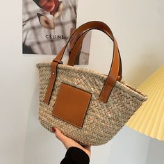 SPECIFICATIONSTypes of bags: Shoulder & HandbagsStyle: FashionShape: Casual TotePattern Type: SolidOrigin: CN(Origin)Occasion: VersatileNumber of Handles/Straps: SingleModel Number: BT4086Main Material: bambooItem Type: HandbagsInterior: No PocketHardness: SoftHandbags Type: Shoulder BagsGender: WOMENDecoration: AppliquesClosure Type: OPENBrand Name: JILL MILL Large Capacity Natural Color Bucket Bag, Natural Color Large Capacity Bucket Bag, Spring Tote Shoulder Bag For Shopping, Handheld Beach Bag With Top Carry Handle For Shopping, Handheld Beach Bag For Shopping, Large Capacity Natural Bucket Satchel, Trendy Large Capacity Bag, Shopping Tote Bag With Handles, Natural Large Capacity Bucket Satchel