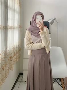 Korean Hijab Outfit, Outfit Ngampus, Muslimah Outfit, Hijabi Aesthetic, Fashion Muslim