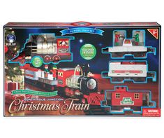 the christmas train is in its box