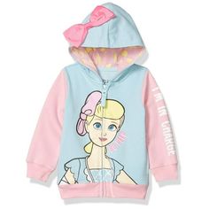 Disney Baby Girls' Toddler Hoodie, Light Blue/Light Pink, 5T Size: 3T.  Color: Multicolor.  Gender: female.  Age Group: infant. Little Bo Peep Costume, Toddler Costumes Girl, Bo Peep, Toddler Hoodie, Casual Wedding, Girl Sweatshirts, Disney Girls, Baby Disney, Disney Outfits