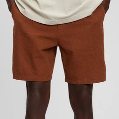 7" Linen-Cotton Easy Shorts With E-Waist Color-Henna Brown Size Small Smooth Linen-Cotton Knit Shorts. Elasticized Waist With Interior Drawcords. Button Closure, Zip Fly. Front Slant Pockets. Back Welt Pockets. 55% Flax (Linen), 45% Cotton Casual Gap Bottoms With Built-in Shorts, Gap Cotton Shorts With Elastic Waistband, Gap Summer Shorts With Elastic Waistband, Brown Relaxed Fit Cotton Shorts, Casual Summer Shorts With 5-inch Inseam, Casual Brown Cotton Shorts, Gap Shorts With Elastic Waistband, Gap Bottoms With Elastic Waistband For Summer, Gap Cotton Shorts For Spring