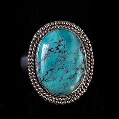 Large Sterling Silver Genuine Tibetan Turquoise Boho Statement - Etsy Turquoise Jewelry Rings, Spiritual Grounding, Boho Statement Ring, Italian Gold Jewelry, Turquoise Statement Ring, Sterling Silver Rings Turquoise, Tibetan Turquoise, Turquoise Boho, Turquoise Ring Silver