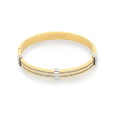 Stainless steel 18K gold plated bangle Hypoallergenic Tarnish resistant 2.8" x 1.77" - Suitable for wrist circumference up to 6.50" Gold Stainless Steel Cuff Bracelet, Tarnish Resistant, Gold Tarnish-resistant Stainless Steel Cuff Bracelet, Gold Stainless Steel Tarnish-resistant Cuff Bracelet, Gold Stainless Steel Bangle Bracelet, Yellow Gold Stainless Steel Bangle Jewelry, Modern Gold Stainless Steel Cuff Bracelet, Gold Metal Bangle For Anniversary, Minimalist Gold Stainless Steel Bangle, Yellow Gold Stainless Steel Cuff Bracelet Gift