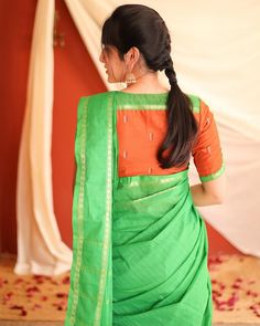 Beautiful Blouse designs or the saree Shades that wins your Heart ♥️? Pattu Sarees Blouse Designs, Simple Blouse Designs For Saree, Sarees Blouse Designs, Latest Blouse Neck Designs, 50 Blouse Designs, Pattern Blouses