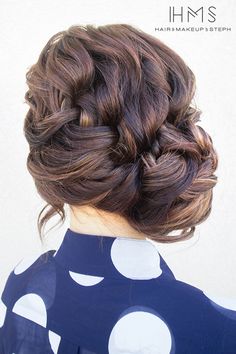 French braid updo #HairandMakeupbySteph Hairstyles French, French Braid Updo, Braid Updo, Hairstyles Inspiration, Prom Hair Updo, Peinados Recogidos, Hair Affair, Bridal Hairstyles, Updo Hairstyles