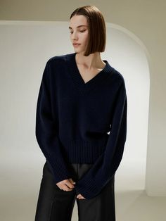 V-Neck Relaxed Fit Wool Cashmere Blend Sweater Silk Pajamas Women, Silk Clothes, Silk Nightwear, Camisole Set, Striped Midi Skirt, Silk Knit, Cashmere Blend Sweater, Knitwear Tops, Silk Twill