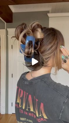 TORIE BLISS on Instagram: "Another day another claw clip style 💙 clip from @supercrush !!" Messy Bun Medium Hair, September 19, Post Malone, Another Day, Claw Clip, Messy Bun, Hair Hacks, Parenting Hacks