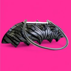 In Amazing Condition From The Brand Anemonebags In Their Lady Spikey Zebra Style Measurements Approx: 14”X5”X4” Made From A Sturdy Molded Plastic Shell And A Soft Black Lining Inside Definitely A Unique Statement Piece For Any Outfit Retails For $130 Smoke Free Home Next Day Shipping Mon-Sat Alternative Zebra Funky Purse Emo Glam Rave Goth Punk Animal Print Clutch Bag Spikey Spikes Emo Glam, Funky Purses, Printed Clutch, Goth Punk, Anemone, Soft Black, Zebra Print, Clutch Bag, Animal Print