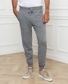 Experience ultimate comfort and sophistication with our leisure joggers, expertly crafted in Italy from a luxurious blend of wool and cashmere. Designed with a drawstring fastening, two welt pockets, and elasticated cuffs, these joggers are perfect for refined casual weekend wear at home. #piniparma #italianmade #joggers #casualwear #menswear #loungewear #comfort #cashmere #madeinitaly Grey Joggers, Weekend Wear, Flat Surface, Welt Pockets, Welt Pocket, Air Dry, Zip Hoodie