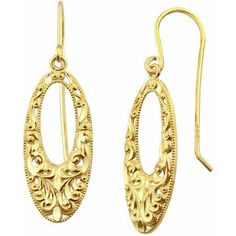 Adorn yourself with this handcrafted 10kt yellow gold vintage lace oval drop earrings. The cross earrings feature a vintage lace design. They will be a great addition to any outfit, day or night. They will make an elegant gift for your loved ones and is perfect for every occasion. Size: One Size. Color: Metal Type. Gender: female. Age Group: adult. Trendy Nail Art Designs, Oval Stud Earrings, Lace Earrings, Trendy Nail, Cross Earrings, Opal Earrings, Lovely Earrings, Gold Polish, Lovely Jewellery