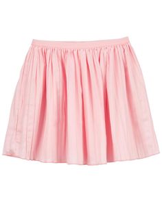 Allover pleats add extra movement, and an elastic waist makes dressing easy with this pink satin skirt that's perfect for your girly girl. Satin Skirt Pink, Pleated Satin Skirt, Pink Satin Skirt, Mix Match Outfits, Girls Overalls, Pajama Dress, Toddler Boy Outfits