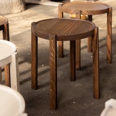 Modern Round Wood Side Table Epic Steel Side Table Modern, Round Wood Side Table, Cube Side Table, Sweet Gum, Wood Side Table, Table Modern, Drink Table, Modern Side Table, Side Table Wood