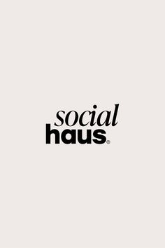 the logo for social haus