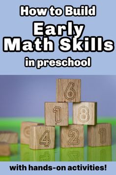 how to build early math skills in preschool with hands - on activities