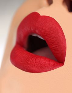 Lipstick Nails Shape, Hot Red Lipstick, Red Liquid, Lips Photo, Lipstick Nails, Liquid Matte Lipstick, Lipstick Tutorial, Beautiful Lipstick, Makeup Tutorial Eyeshadow