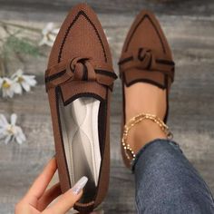 Includes: Box Not Included Heel Height: Flats Material: Polyester Imported Girly Shoes Flats, Moon Shoes, Heels Comfortable, Womens Low Heels, Orthopedic Shoes, Pointed Flats, Shoes Sale, Better Posture, Heel Pain