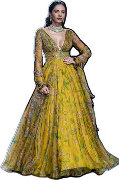 Yellow Anarkali, Make Your Outfit, Personal Shopping Service, Piece Of Art, Intricate Embroidery, Photographic Lighting, Embroidery Details, Personal Shopping, Anarkali