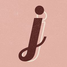 a pink background with a black and white font that says j on the bottom right corner