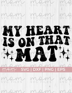 my heart is on that mat svg dxf eps png cut file