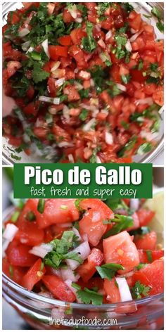 pico de gallo with fresh and super easy salsa