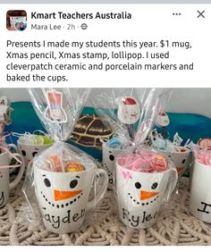 some mugs that have been wrapped in plastic