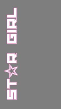 an image of some type of font that is pink and white with stars on it