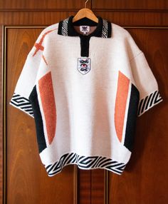 House Of Errors, England House, Football Top, Football Fashion, Football Tops, Knitted Polo, Polo Top, Vintage Football, Jersey Design