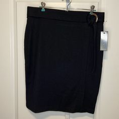 New York Clothing Company Size Large Waist Is 18” With Stretch Length Is 24” Long Black Built In Belt Pencil Skirt New With Tags Black Pencil Skirt, Black Pencil, Long Black, Clothing Company, Large Black, Pencil Skirt, Built In, Womens Skirt, Pencil