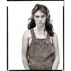 an old photo of a woman in overalls with the words in the american west